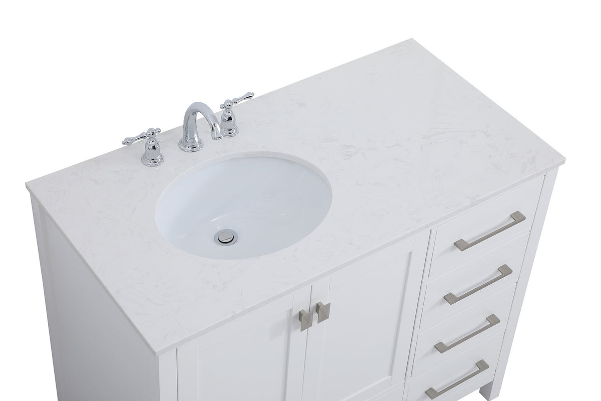 Elegant Lighting - VF18842WH - Single Bathroom Vanity - Irene - White