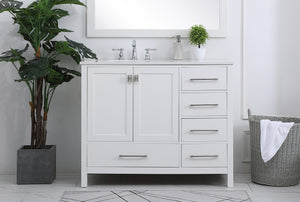 Elegant Lighting - VF18842WH - Single Bathroom Vanity - Irene - White