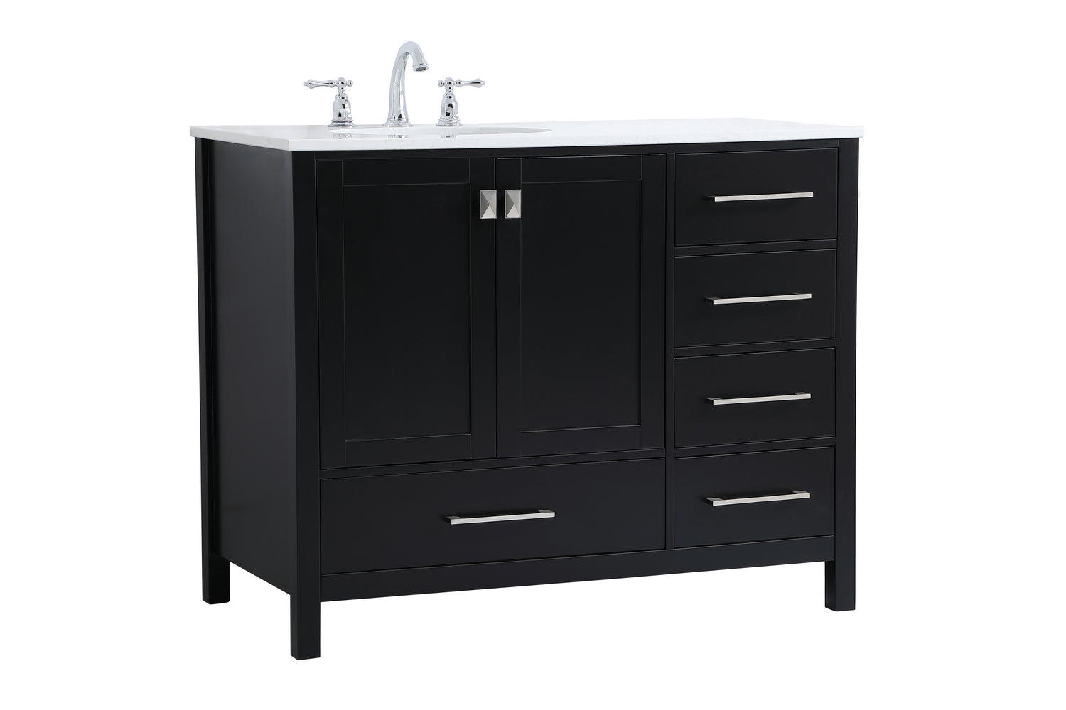 Elegant Lighting - VF18842BK - Single Bathroom Vanity - Irene - Black