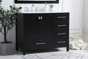 Elegant Lighting - VF18842BK - Single Bathroom Vanity - Irene - Black