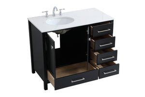 Elegant Lighting - VF18842BK - Single Bathroom Vanity - Irene - Black