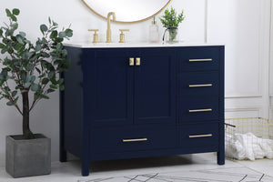 Elegant Lighting - VF18842BL - Single Bathroom Vanity - Irene - Blue