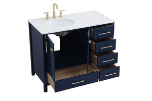 Elegant Lighting - VF18842BL - Single Bathroom Vanity - Irene - Blue