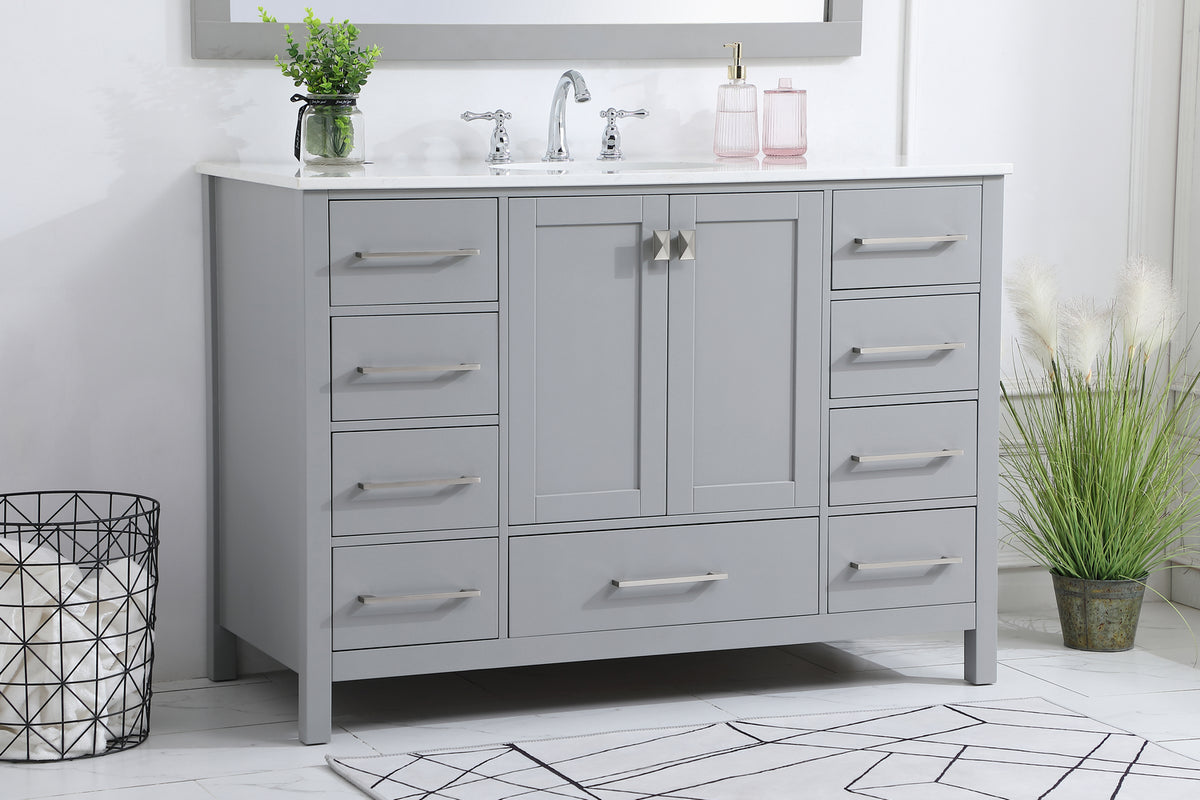 Elegant Lighting - VF18848GR - Single Bathroom Vanity - Irene - Gray