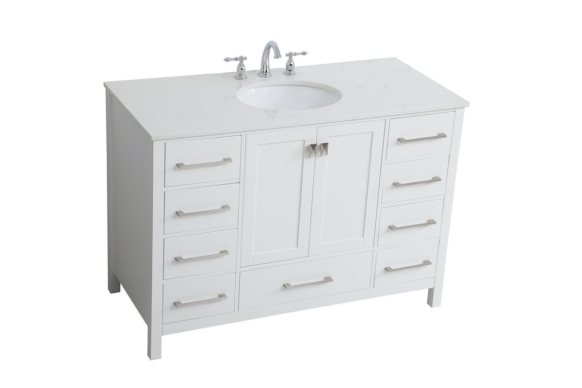 Elegant Lighting - VF18848WH - Single Bathroom Vanity - Irene - White