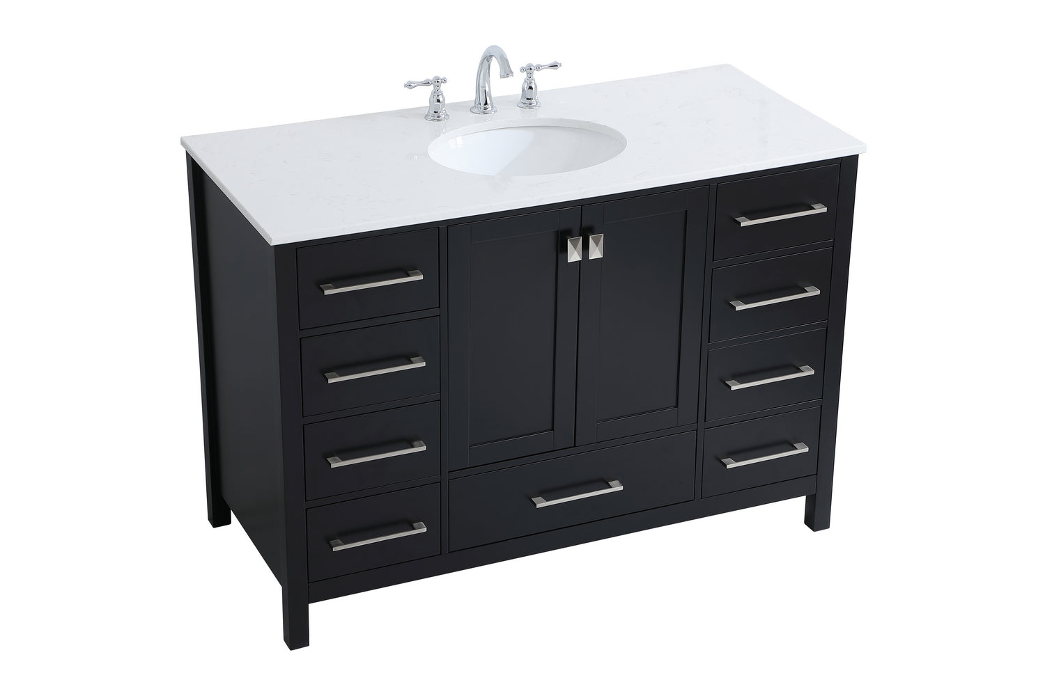 Elegant Lighting - VF18848BK - Single Bathroom Vanity - Irene - Black