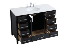 Elegant Lighting - VF18848BK - Single Bathroom Vanity - Irene - Black