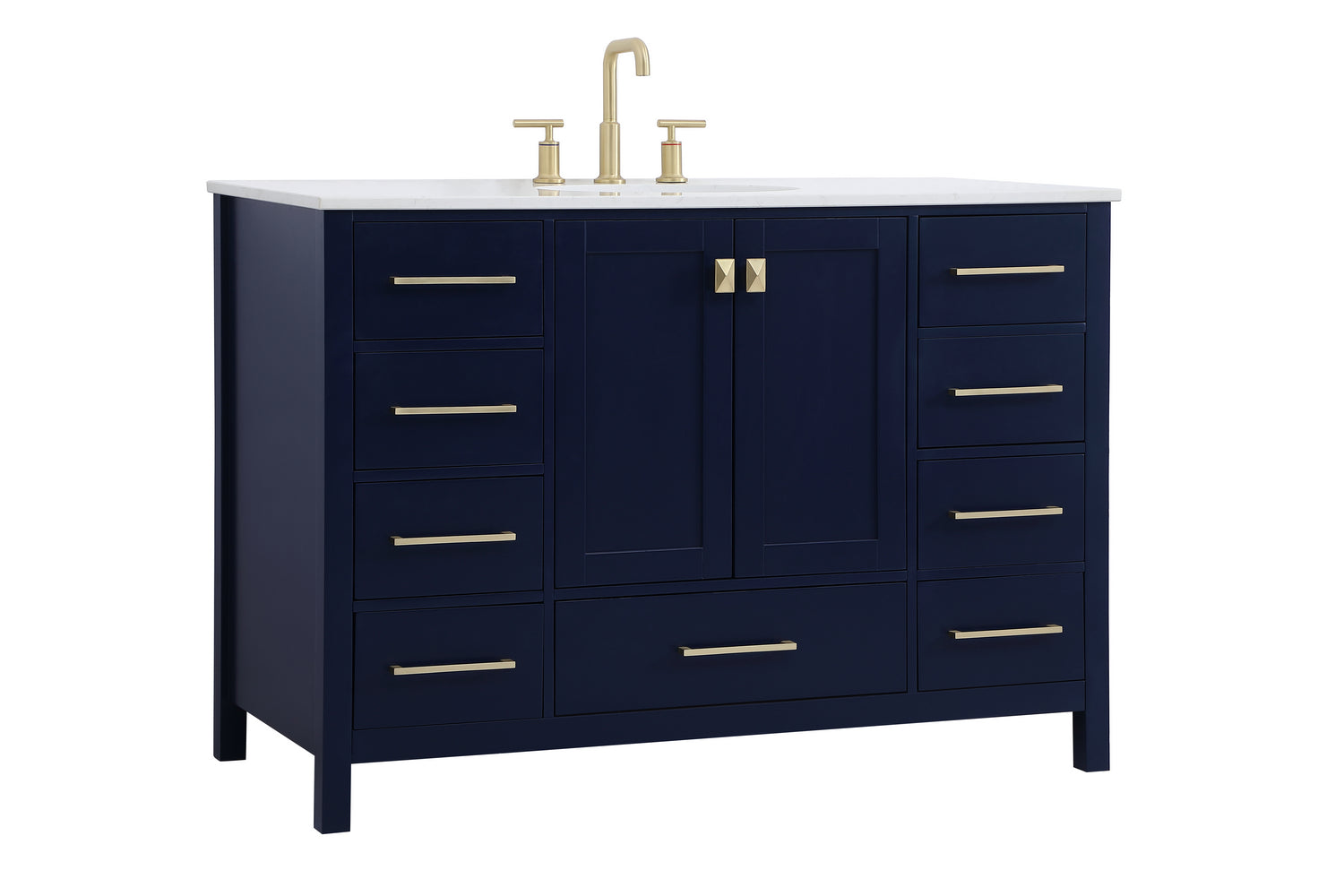 Elegant Lighting - VF18848BL - Single Bathroom Vanity - Irene - Blue