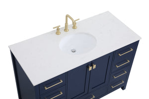 Elegant Lighting - VF18848BL - Single Bathroom Vanity - Irene - Blue