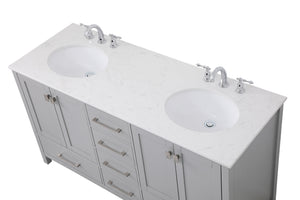 Elegant Lighting - VF18860DGR - Double Bathroom Vanity - Irene - Gray