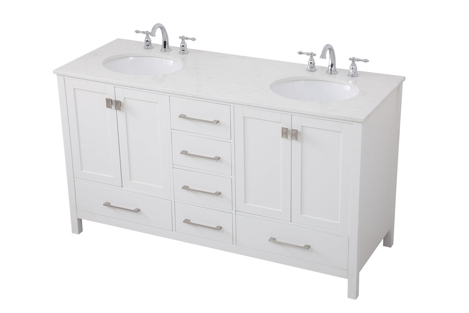 Elegant Lighting - VF18860DWH - Double Bathroom Vanity - Irene - White