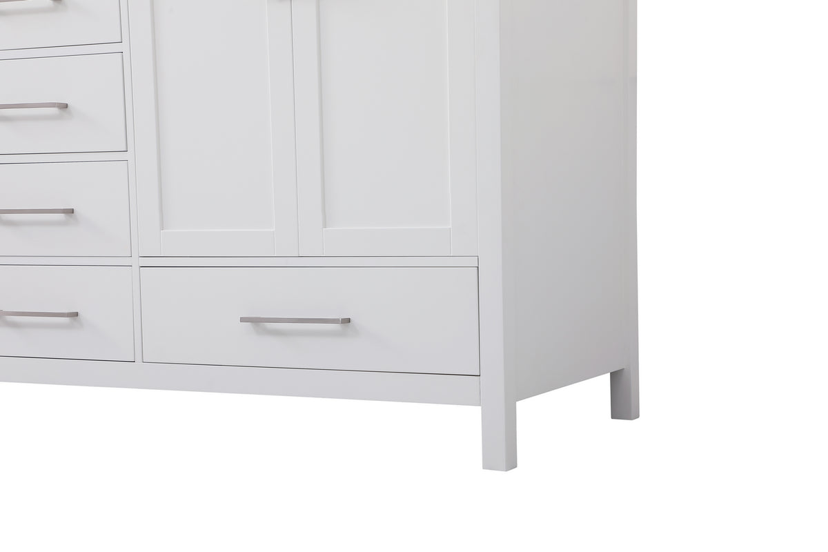 Elegant Lighting - VF18872DWH - Double Bathroom Vanity - Irene - White