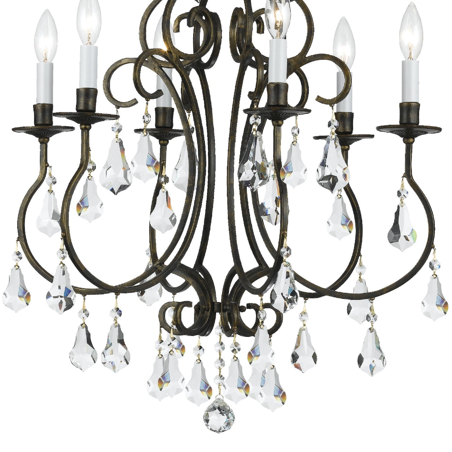 Crystorama - 5016-EB-CL-S - Six Light Chandelier - Ashton - English Bronze