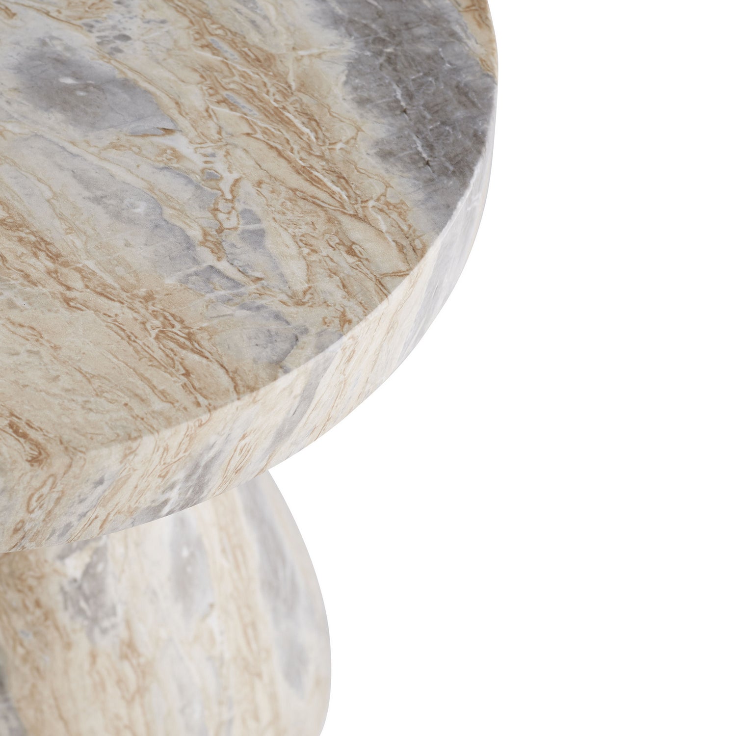 Arteriors - 5585 - Accent Table - Serafina - Sahara Faux Marble