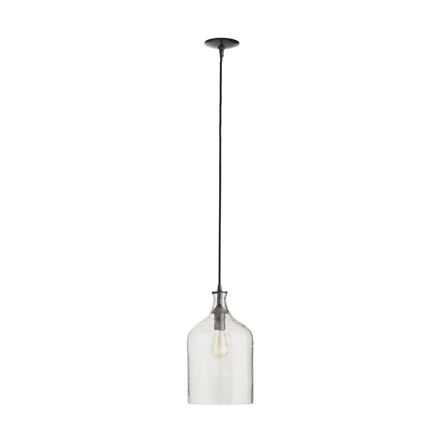 Arteriors - 44928 - One Light Pendant - Noreen - Clear Hammered