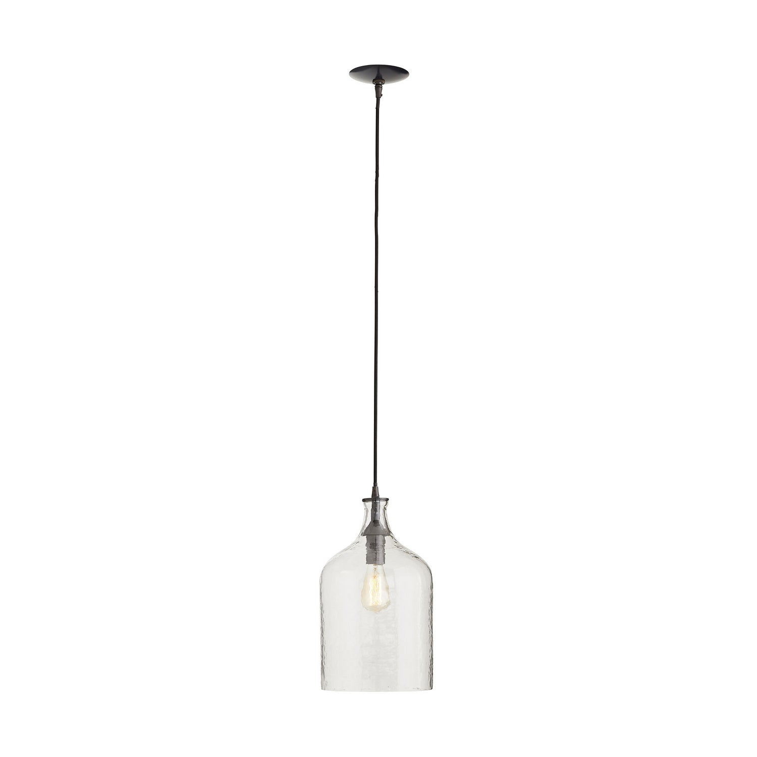 Arteriors - 44928 - One Light Pendant - Noreen - Clear Hammered