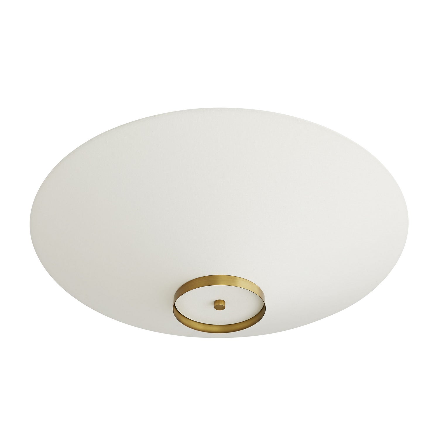 Arteriors - 49381 - Three Light Flush Mount - Decker - Antique Brass