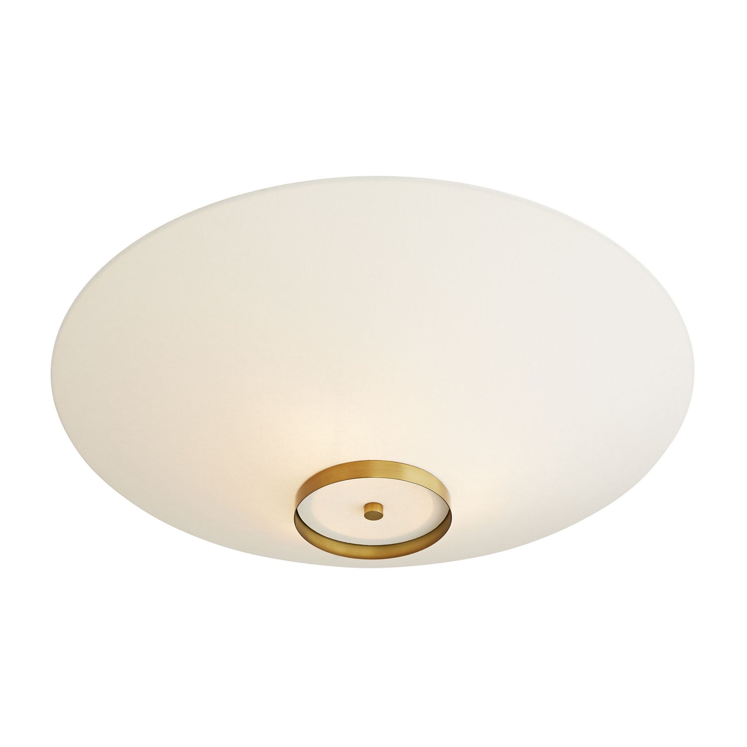 Arteriors - 49381 - Three Light Flush Mount - Decker - Antique Brass