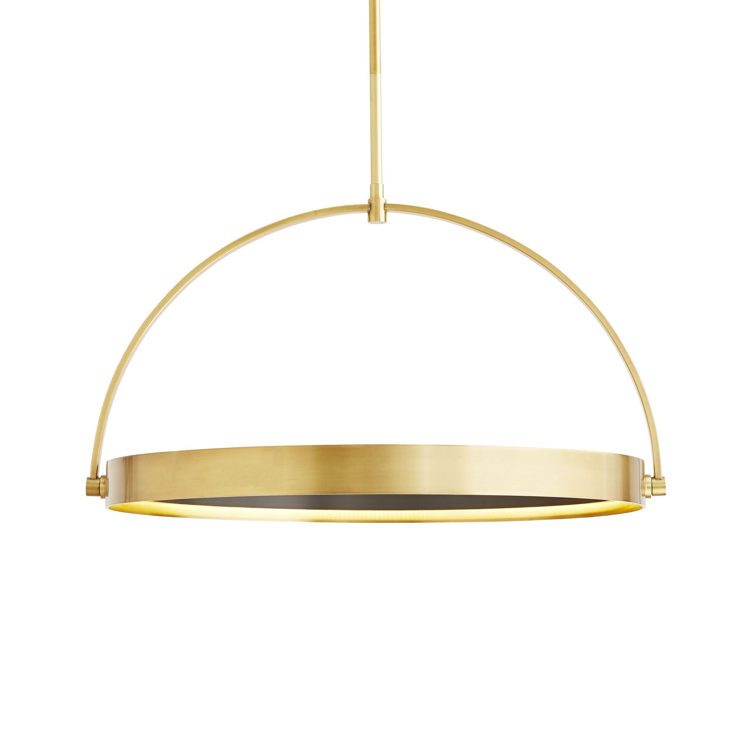 Arteriors - 49389 - LED Pendant - Fisk - Antique Brass