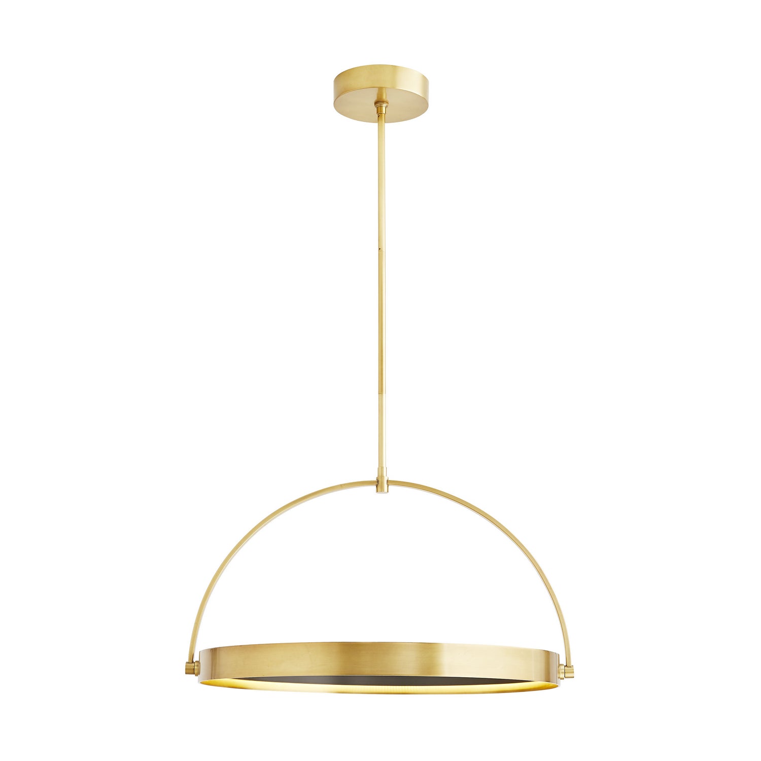 Arteriors - 49389 - LED Pendant - Fisk - Antique Brass