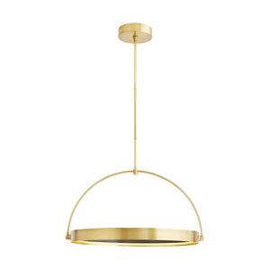 Arteriors - 49389 - LED Pendant - Fisk - Antique Brass