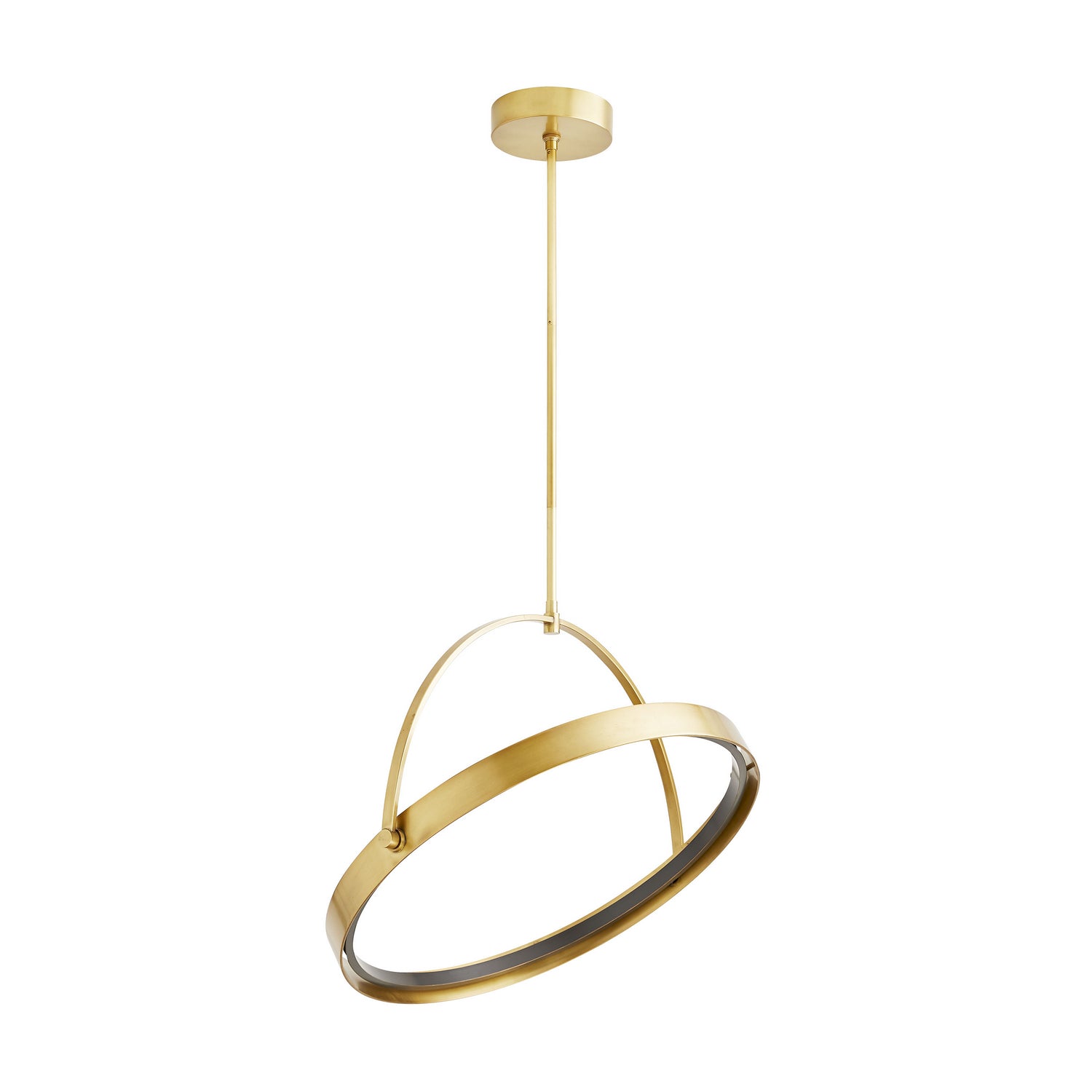 Arteriors - 49389 - LED Pendant - Fisk - Antique Brass