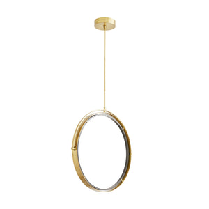 Arteriors - 49389 - LED Pendant - Fisk - Antique Brass