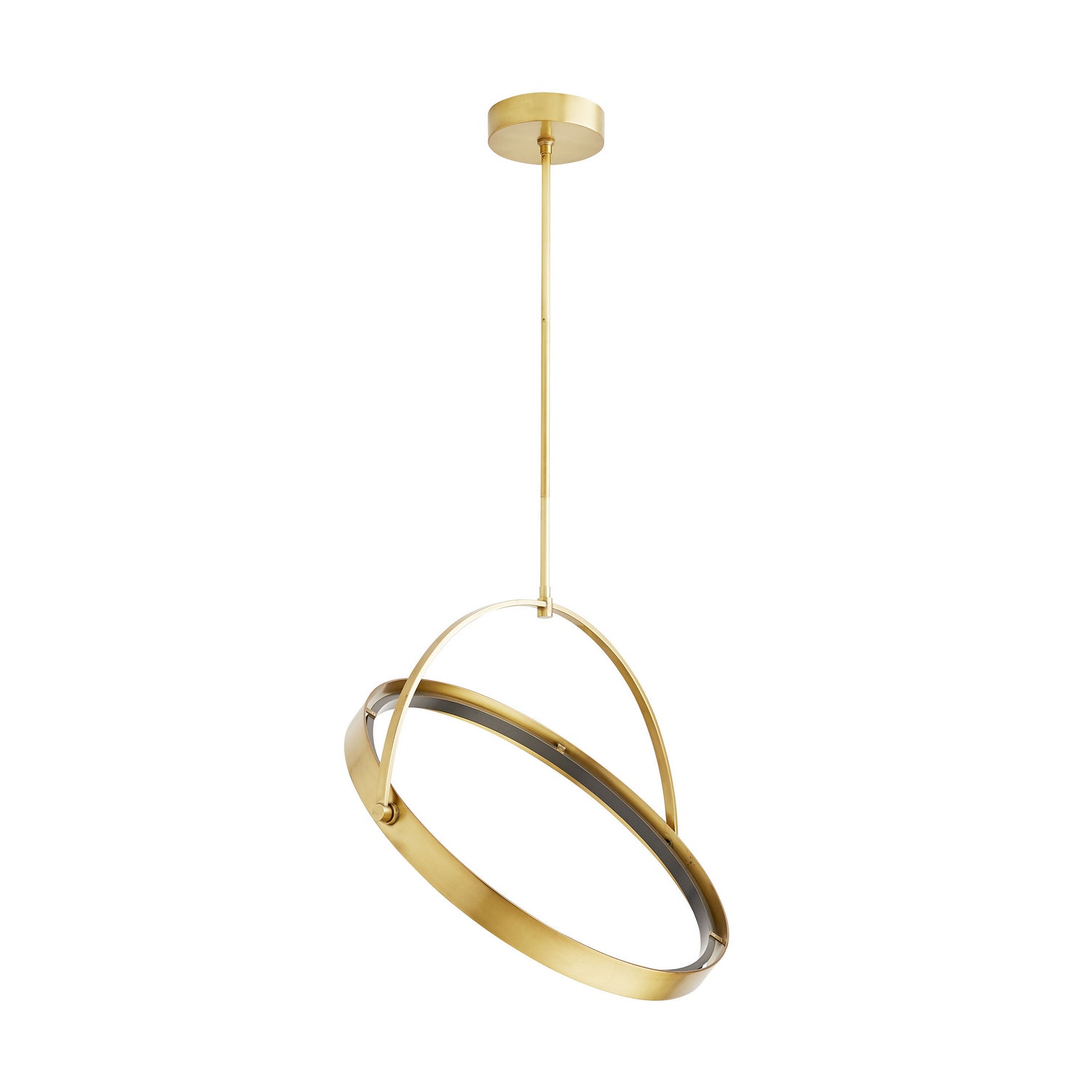 Arteriors - 49389 - LED Pendant - Fisk - Antique Brass