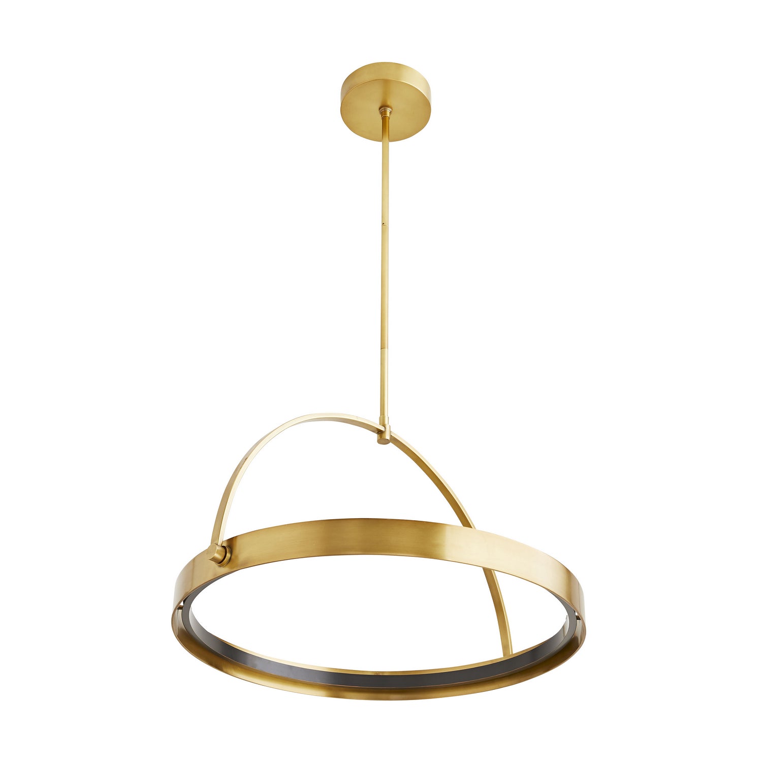 Arteriors - 49389 - LED Pendant - Fisk - Antique Brass