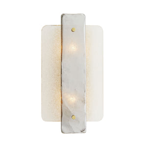 Arteriors - 49668 - Two Light Wall Sconce - Uriah - Clear Seedy