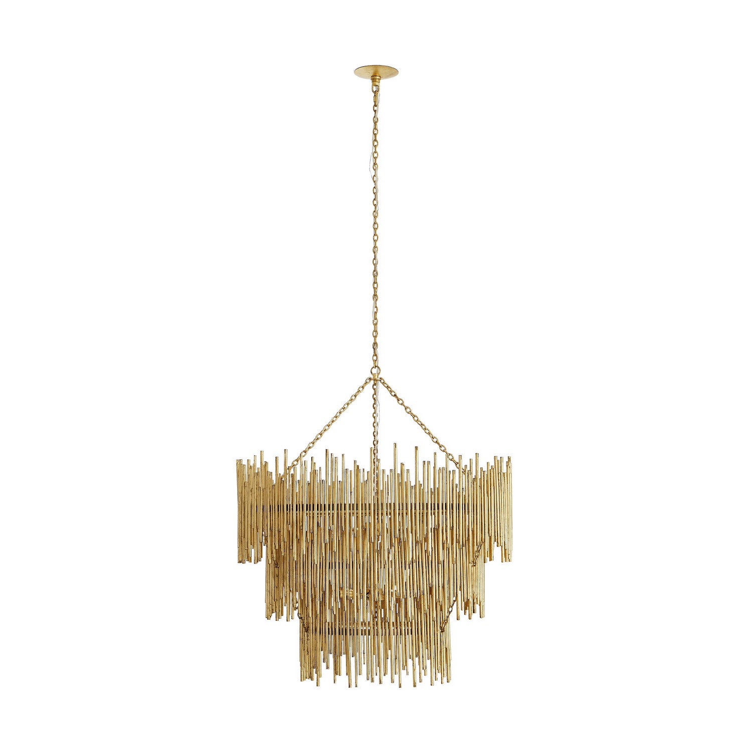 Arteriors - 84033 - 12 Light Chandelier - Prescott - Gold Leaf