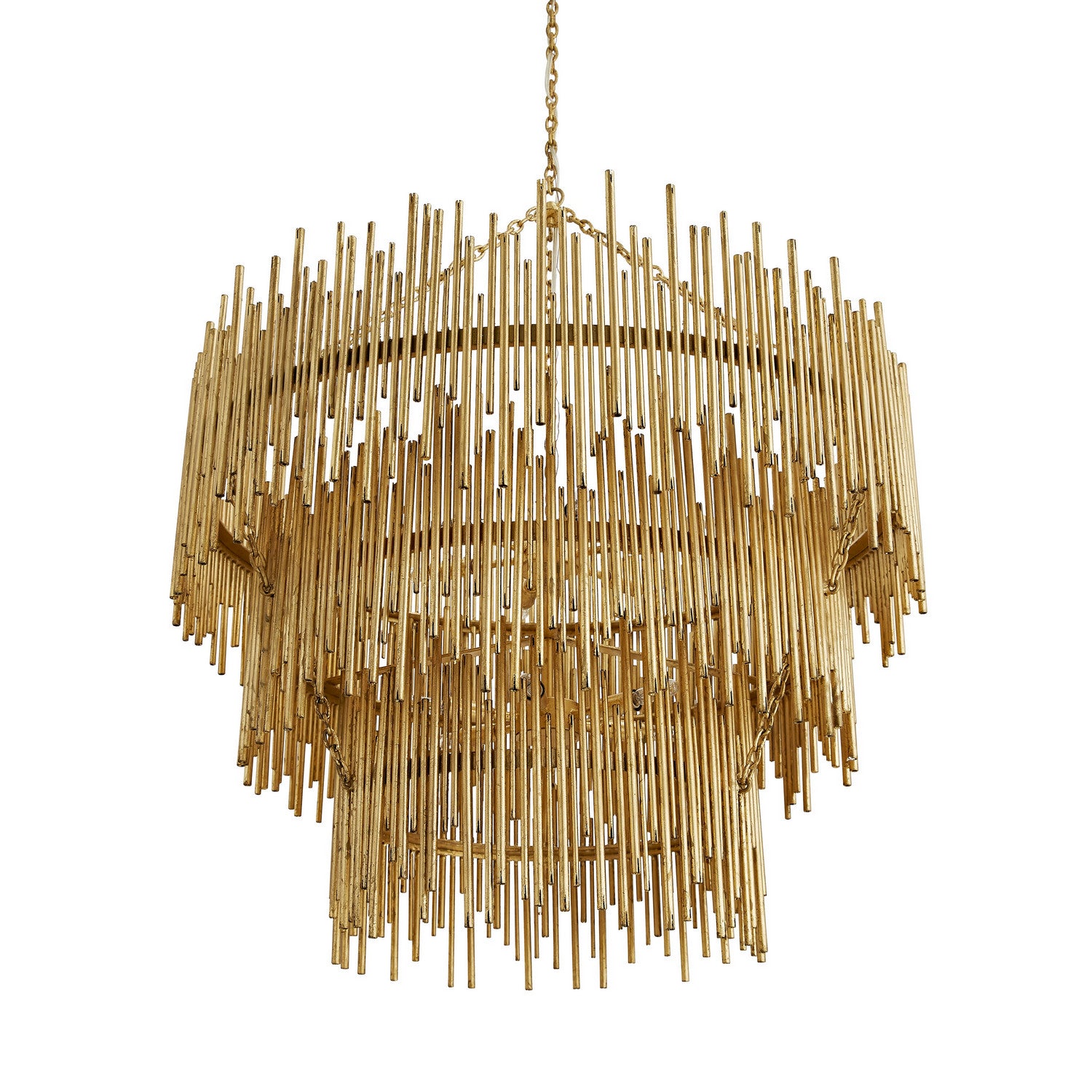 Arteriors - 84033 - 12 Light Chandelier - Prescott - Gold Leaf