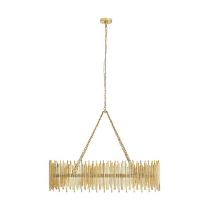 Arteriors - 84038 - Ten Light Chandelier - Prescott - Gold Leaf