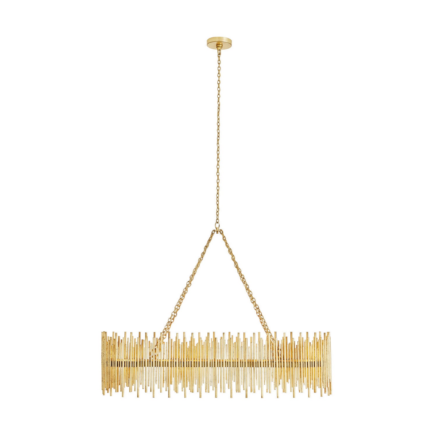 Arteriors - 84038 - Ten Light Chandelier - Prescott - Gold Leaf