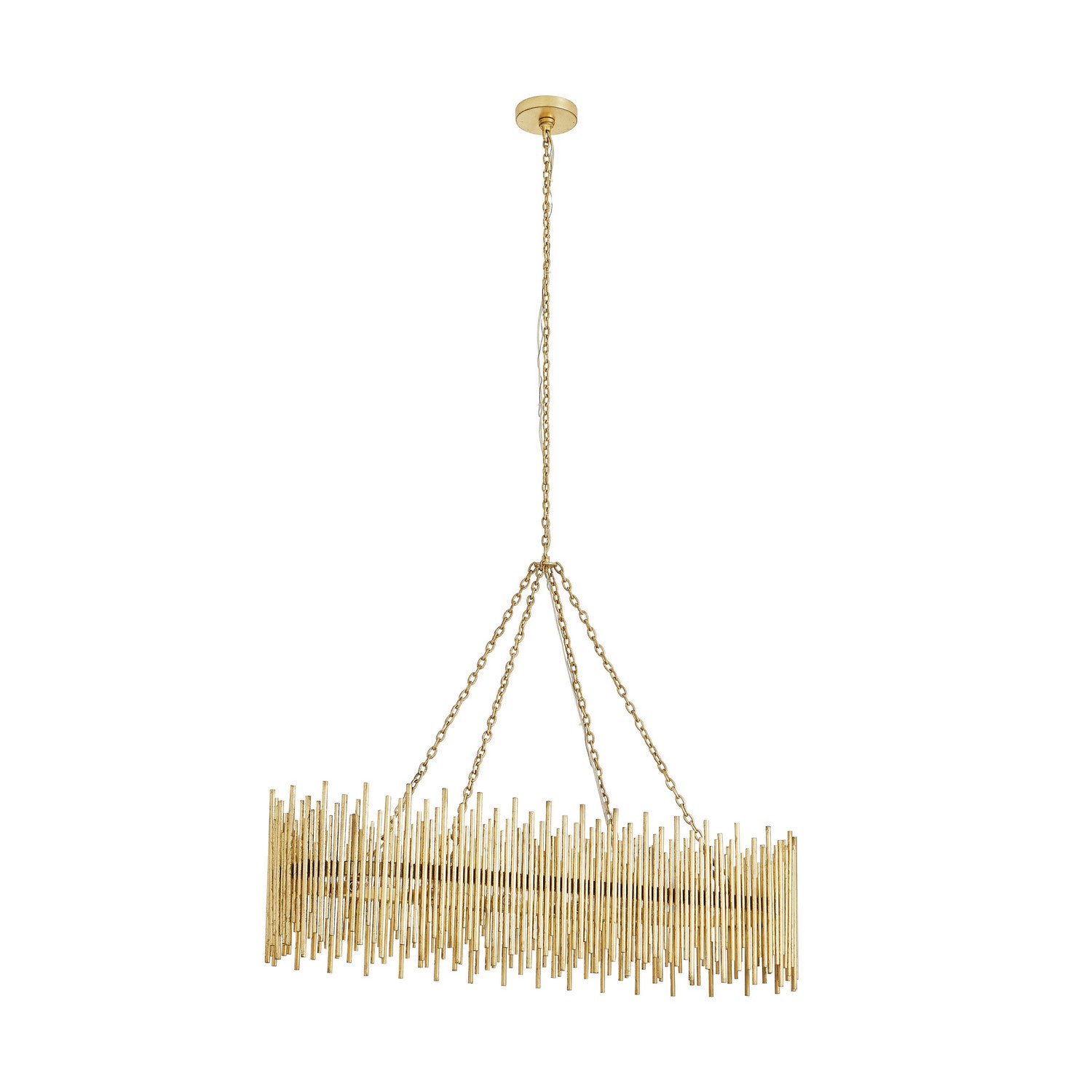 Arteriors - 84038 - Ten Light Chandelier - Prescott - Gold Leaf