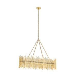 Arteriors - 84038 - Ten Light Chandelier - Prescott - Gold Leaf