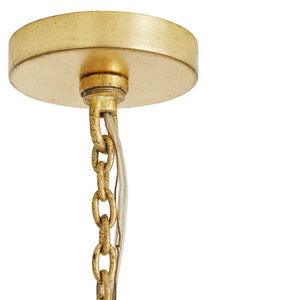 Arteriors - 84038 - Ten Light Chandelier - Prescott - Gold Leaf