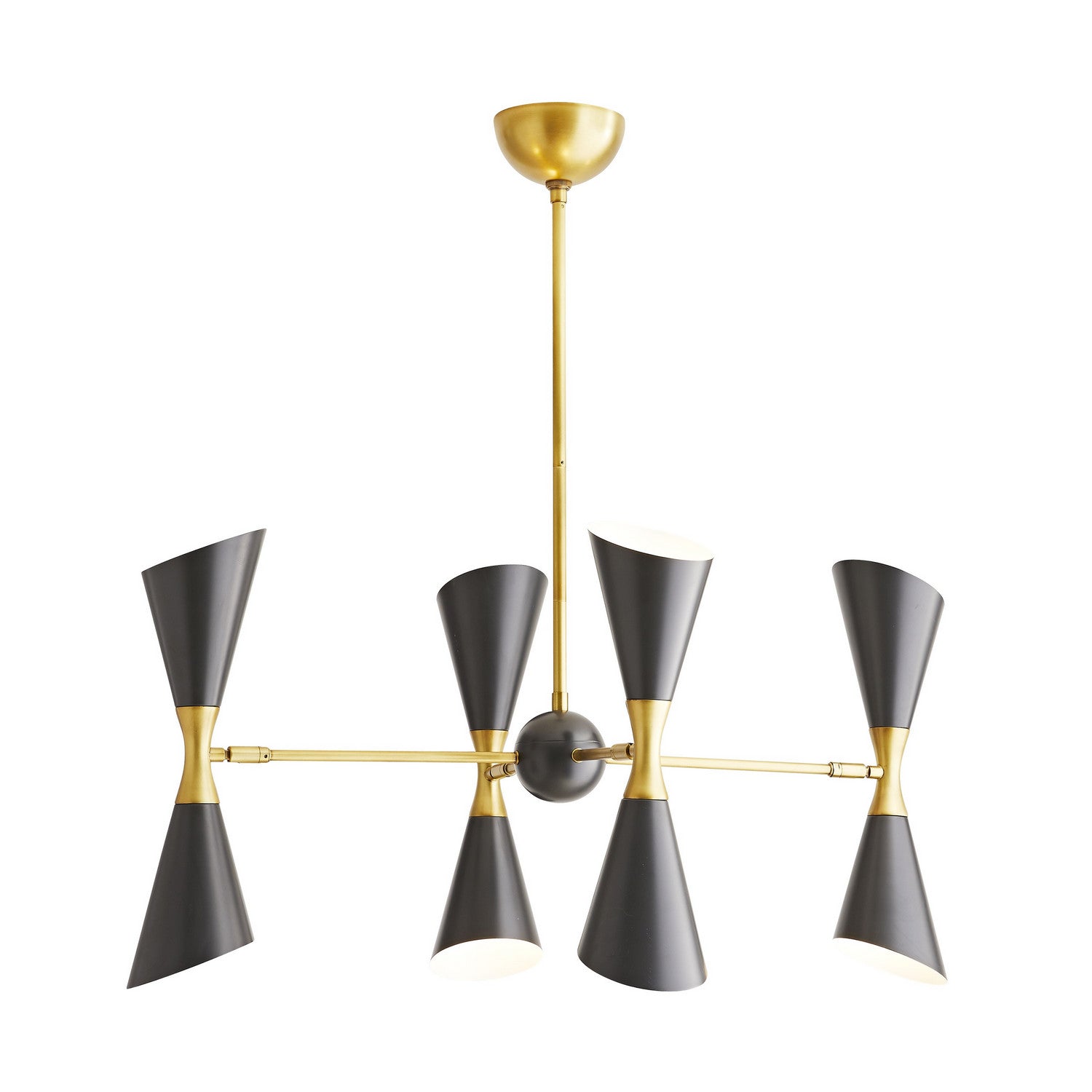 Arteriors - 89357 - Eight Light Chandelier - Fuentes - Antique Brass