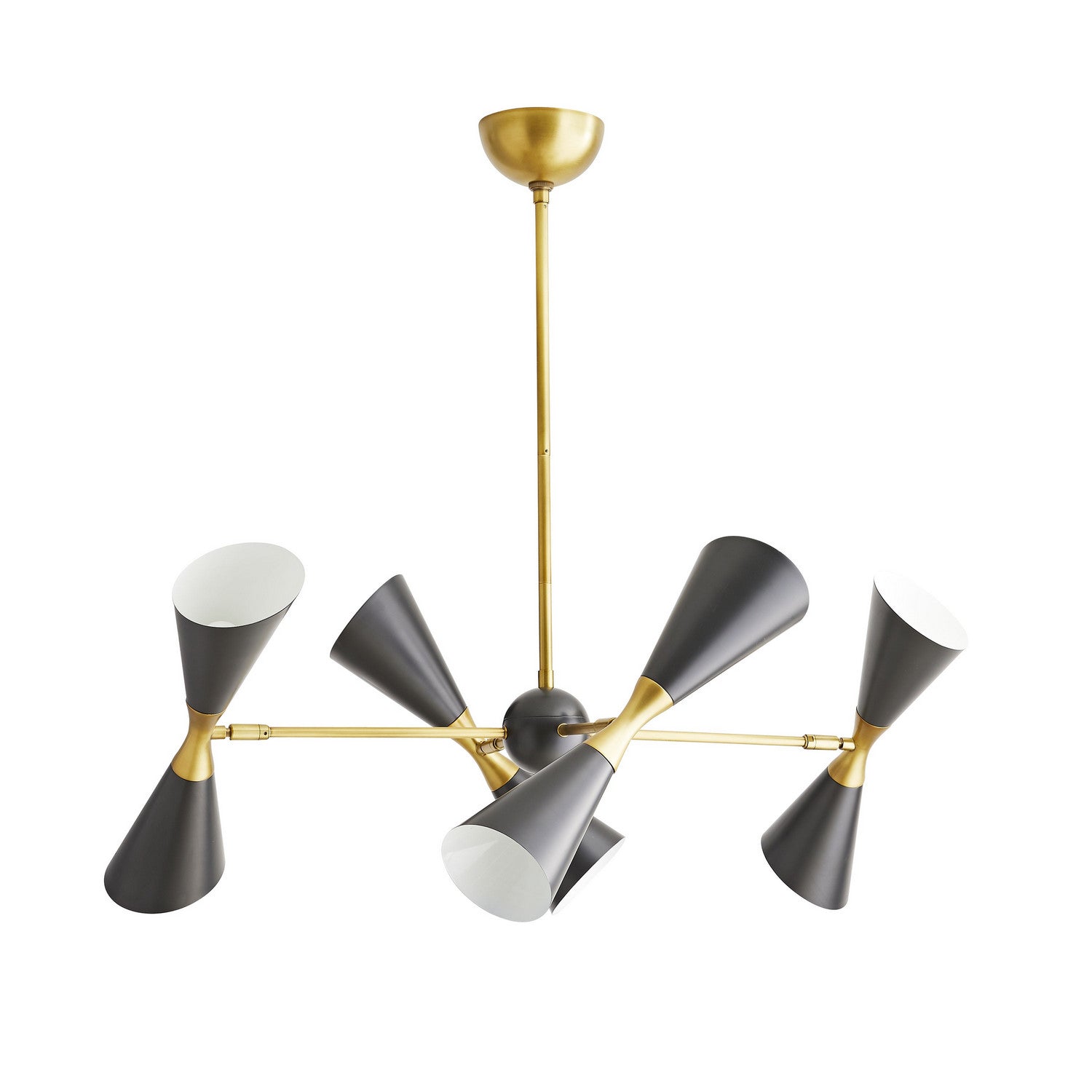 Arteriors - 89357 - Eight Light Chandelier - Fuentes - Antique Brass