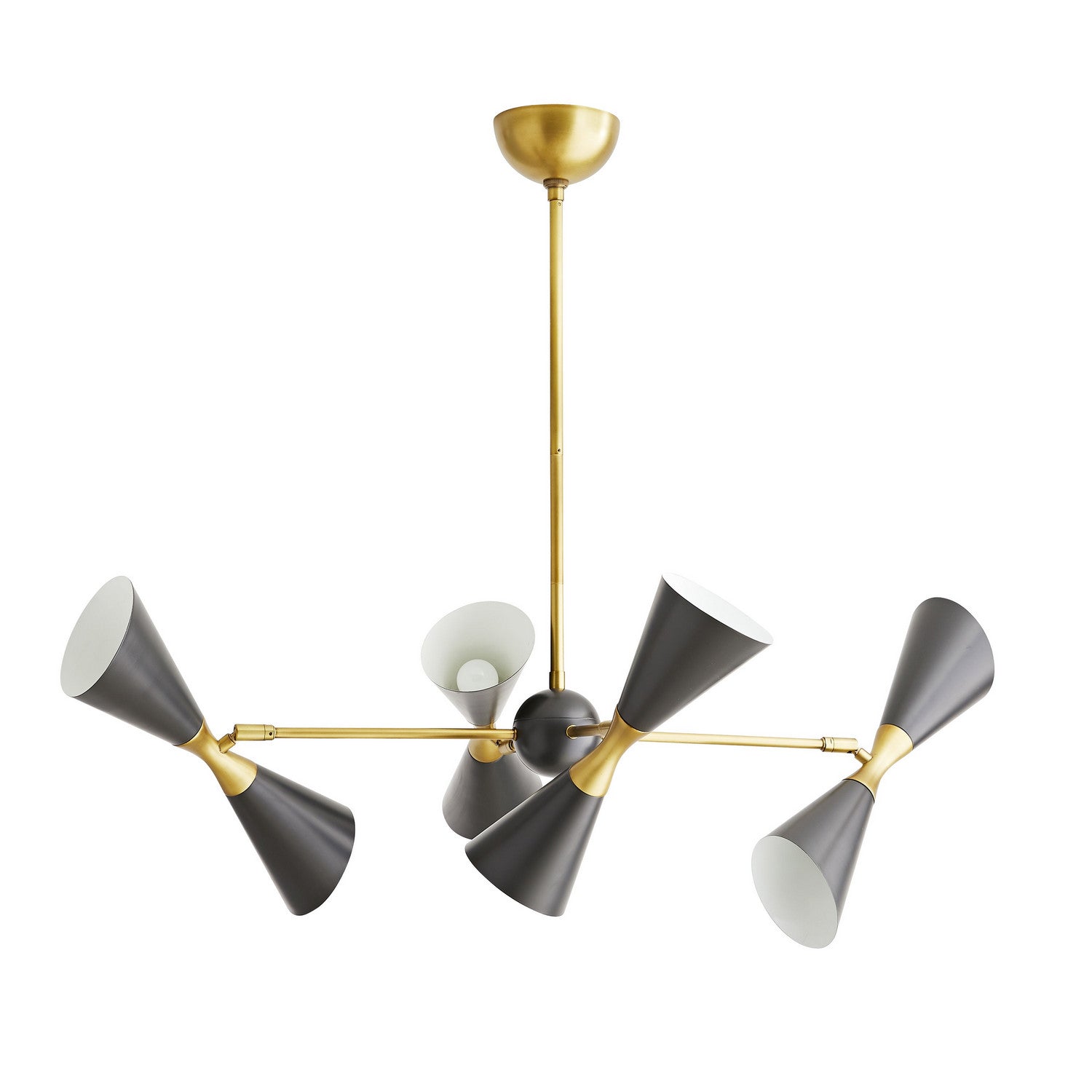 Arteriors - 89357 - Eight Light Chandelier - Fuentes - Antique Brass