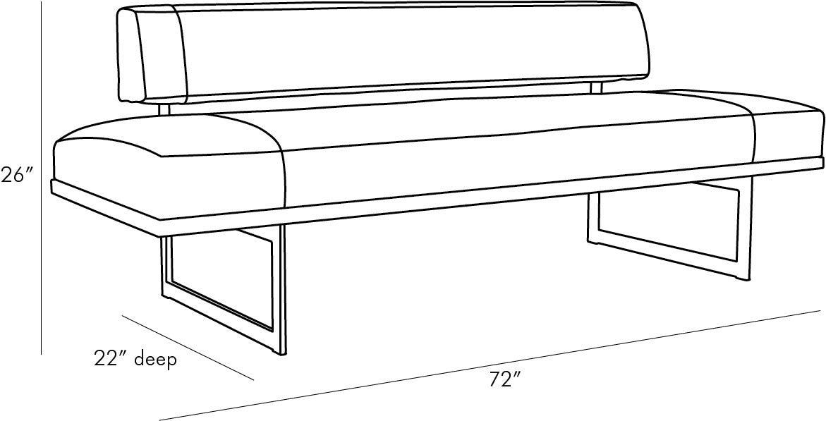 Arteriors - DB8003 - Bench - Tuck - Ivory