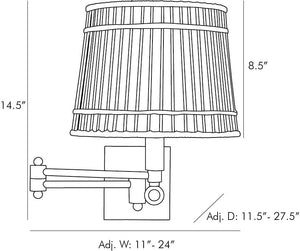 Arteriors - DW49003 - One Light Wall Sconce - Sea - Natural