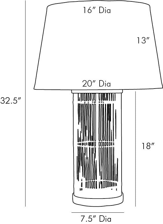 Arteriors - DW49008-122 - One Light Table Lamp - Panama - Natural