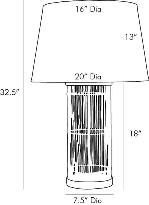 Arteriors - DW49008-122 - One Light Table Lamp - Panama - Natural