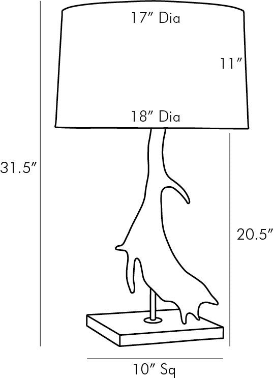 Arteriors - DW49009-462 - Two Light Table Lamp - Jackson - Matte White