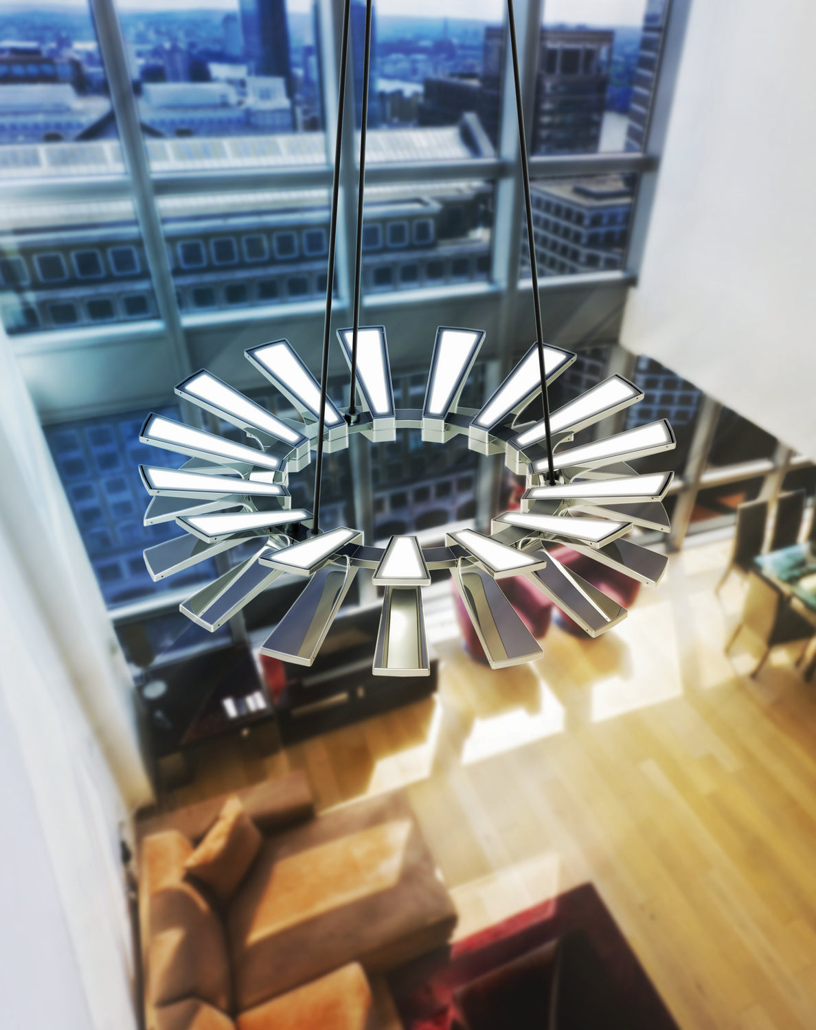 BlackJack Lighting - WEG-26C-PC-27U-30K - LED Pendant - Wedge - Polished Chrome
