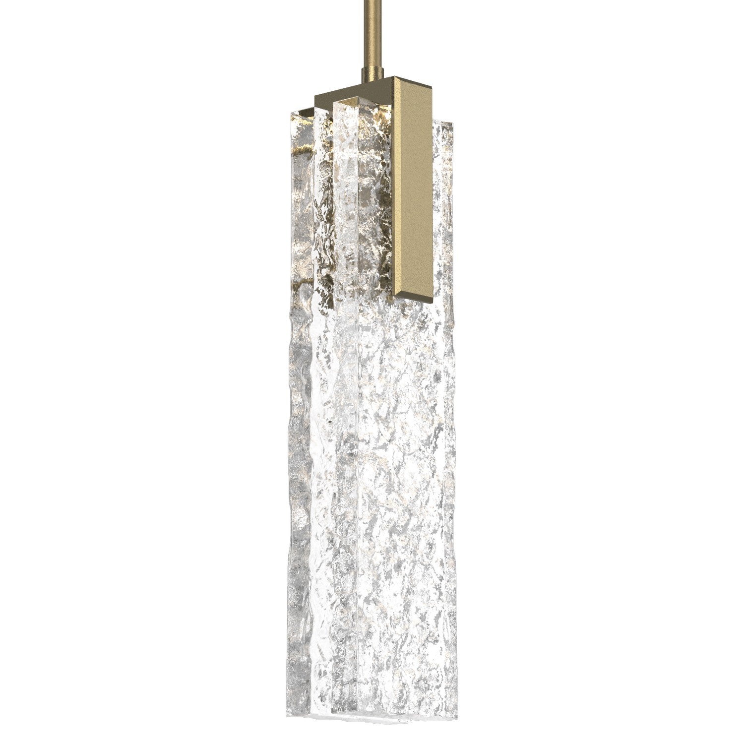 Hammerton Studio - LAB0061-17-GB-GC-001-L1 - LED Pendant - Glacier - Gilded Brass