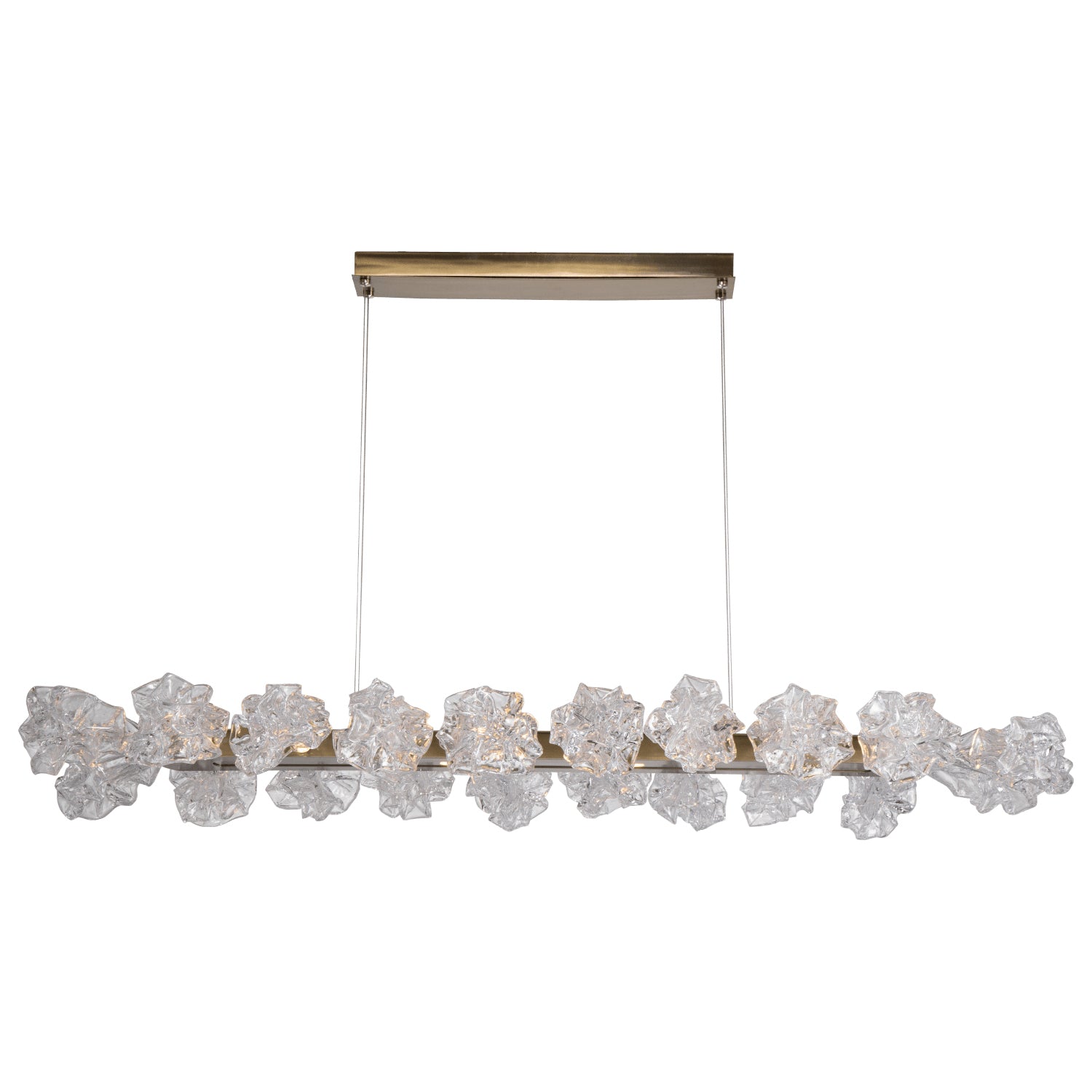 Hammerton Studio - PLB0059-60-HB-BC-CA1-L1 - LED Linear Suspension - Blossom - Heritage Brass