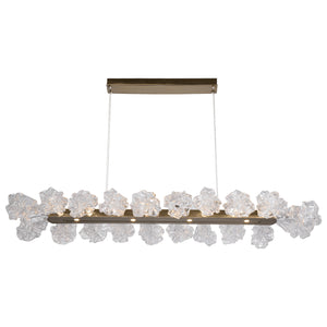 Hammerton Studio - PLB0059-60-HB-BC-CA1-L1 - LED Linear Suspension - Blossom - Heritage Brass