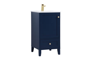 Elegant Lighting - VF18018BL - Single Bathroom Vanity - Sommerville - Blue